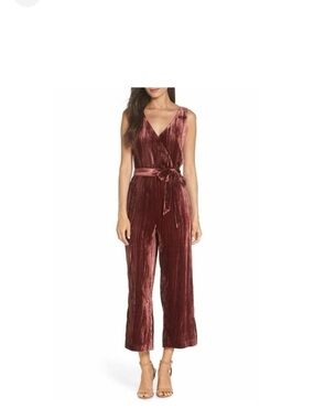 BB Dakota crinkled velvet jumpsuit